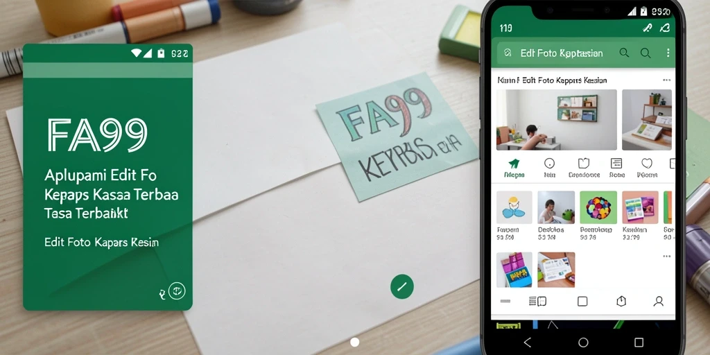 Tampilan antarmuka <strong>FA99</strong> yang intuitif untuk Edit Foto Kertas Kaca.