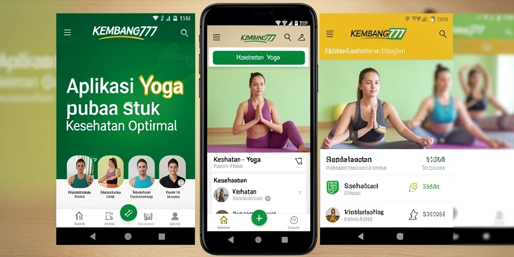 Tampilan antarmuka aplikasi Yoga yang menarik dan user-friendly.