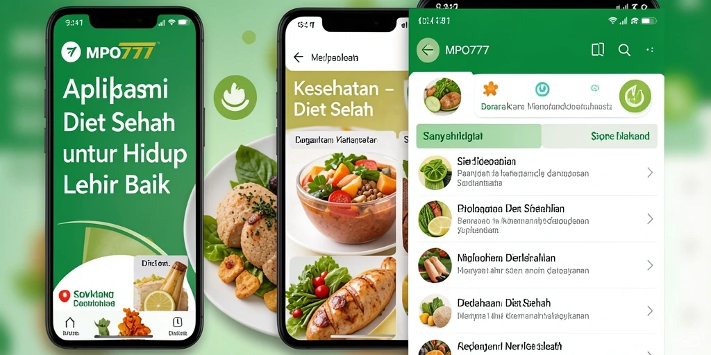 Tampilan antarmuka MPO777 dengan fitur Diet Sehat yang menarik.