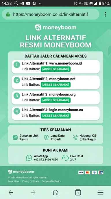 Link Alternatif Moneyboom untuk Pengguna Android