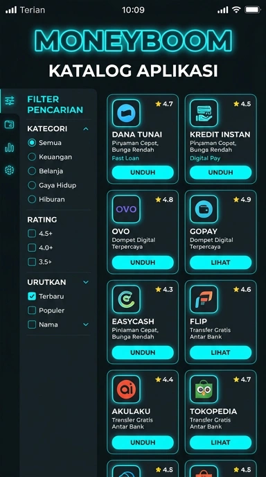 moneyboom - Indeks Aplikasi Populer dan Kanal Uji Terlengkap Indonesia